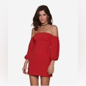 ViX Paula Hermanny Mercia Short Dress - Red Pepper Size M